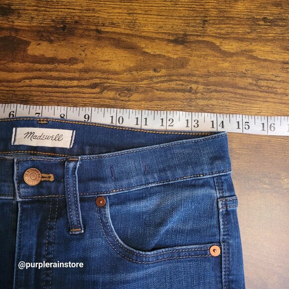 Madewell Jeans 28 Skinny 9" High Rise Creston Wash J4624 Tummy Control Stretch - Picture 8 of 13
